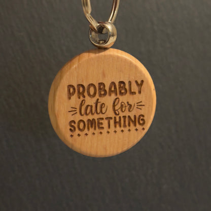 Engraved Wooden Keyring