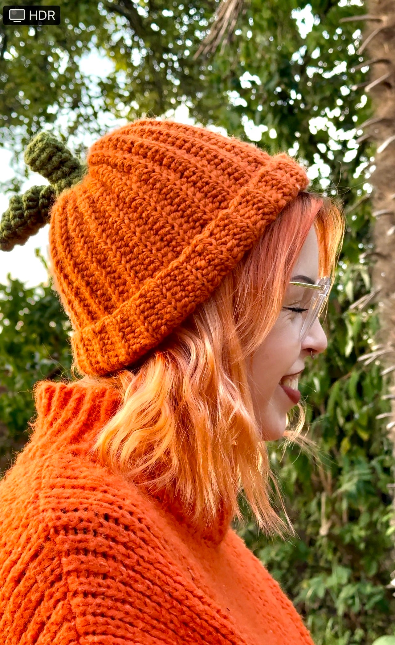 Fashion crochet pumpkin hat