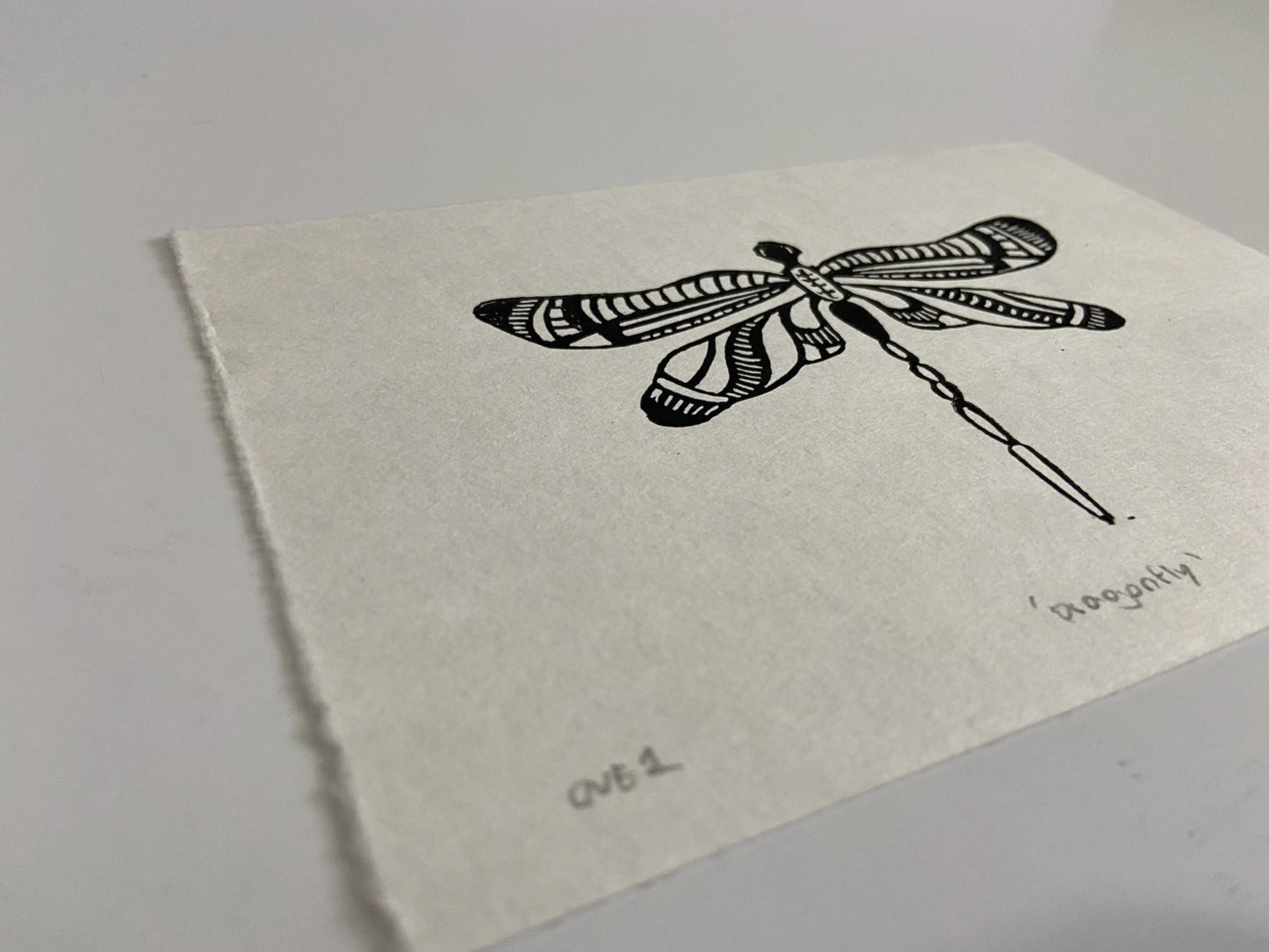 Dragonfly - little infernoLino Prints