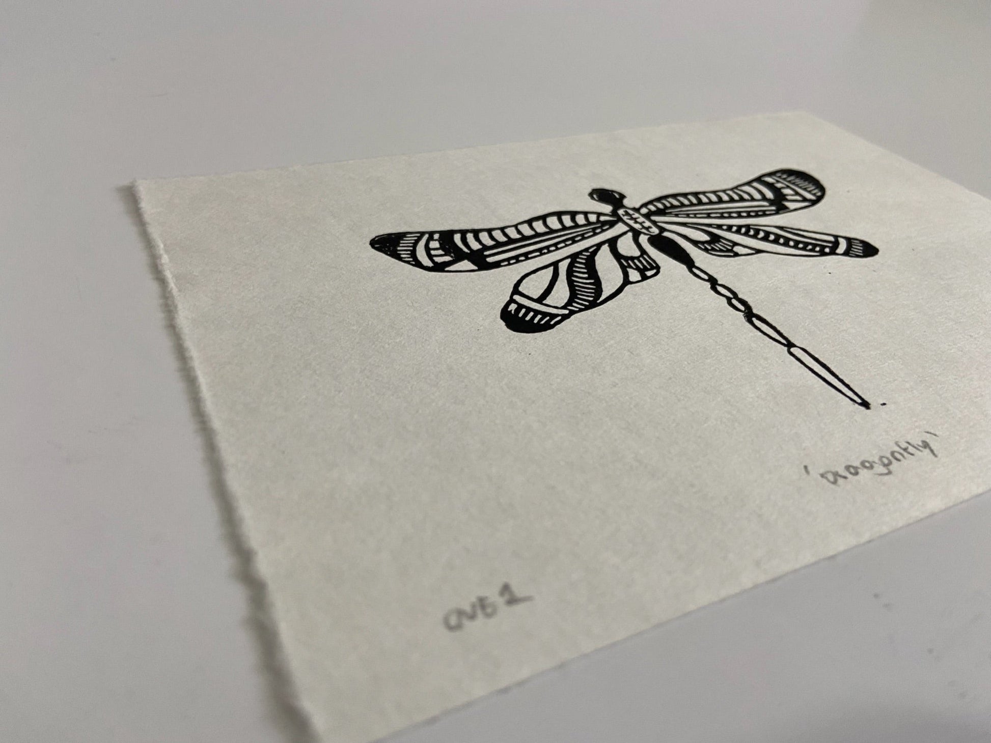 Dragonfly - little infernoLino Prints